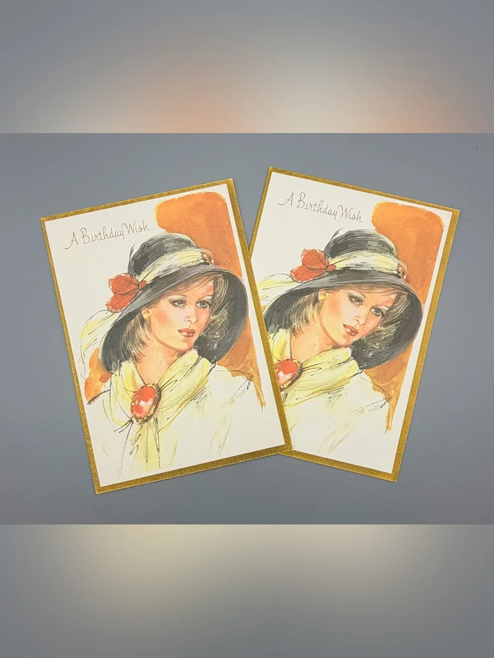 Retro 1970s Birthday Greeting Cards Lot Of 6 Fantusy NOS Very Rare Made In USA